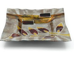 Decoratie Schaal - Glas - 29x29cm