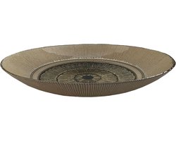 Decoratie schaal - Glas - Sfinx - Decoratie woonkamer - Decoratieve accessoires - Luxe en Elegant - Design - Ø 40cm - Schaal - Fruitschaal - Woonaccessoires