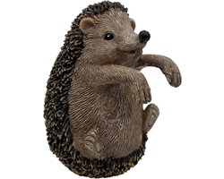 Decoratiebeeld Egel bruin polystone 14 x 11 cm hang | 3438 | Home Sweet Home | Stoer & Sober Woonstijl