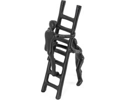 Decoratiebeeld metaal ladder zwart