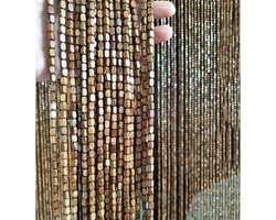 Decoratief Bamboe Deurgordijn voor Woonkamer, Slaapkamer en Veranda - Aanpasbaar en Multifunctioneel