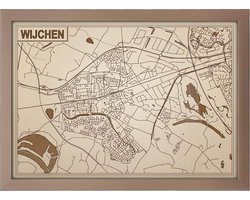 Decoratief Beeld - Houten Van Wijchen - Hout - Bekroned - Bruin - 21 X 30 Cm