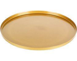 Decoratief Dienblad Metaal Gouden 30 cm - Kaarsenplateau - Kaarsenbord - Bord voor Kaarsen