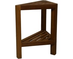 Decoratief hoek krukje - 46x30x46,5 - Naturel - Teak