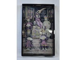 Decoratief Japans dienblad PTMD: 25 x 40 x 4 cm