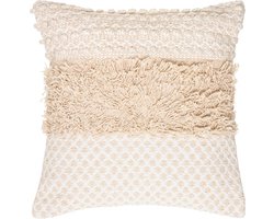 Decoratief kussen Cot Sand, katoen, boho, 40 x 40 cm