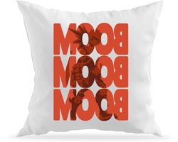 Decoratief Kussen - Kussenhoes met Vulling - Interieur Verfraaien - Gemaakt van Gerecycled Materiaal - 40 x 40 cm - Wit