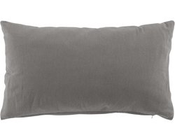 Decoratief Kussen - Sierkussenhoes - Woonkamer Decoratie - Gerecycled Materiaal - 30 x 50 cm - Grijs