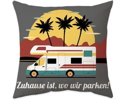 Decoratief Kussen voor Camper en Caravan - 45x45 cm - Camping Gadget en Accessoire