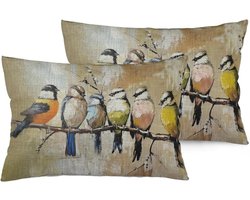Decoratief Kussenhoes - Kussenhoes Bank - Woonkamer Decoratie - Grappig Camping Citaat - 30x50 cm - Multicolor