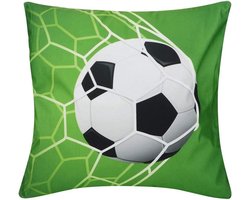 Decoratief Kussensloop Set van 2 in Amerikaanse Rustieke Stijl - Vierkante Gooikussens 45 x 45 cm - Rugby, Voetbal, Basketbal Thema