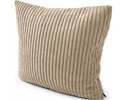 Decoratief Kussentje - Sierkussen Ribstof - Palletbank Comfort - Afneembare Wasbare Hoes - 40x40 cm - Beige