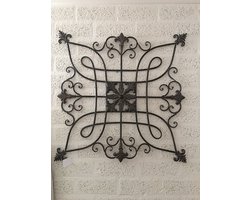 Decoratief Wandornament - Metaal - Bruin