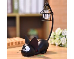 Decoratief zwarte kat lampje