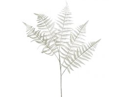 Decoratievaren kunstplant varenblad kunstvaren wit L78cm