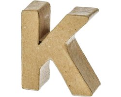 Decoratieve 3D Papier Letter K - Unieke Muurdecoratie en Woonaccessoire