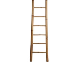 Decoratieve Bamboe Handdoekladder 180 cm - Ideale Handdoekhouder