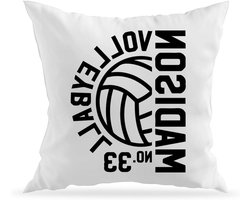 Decoratieve bankkussenhoes - Kussenhoes met vulling - Interieur verfraaien - Gemaakt van gerecycled materiaal - 40 x 40 cm - Wit