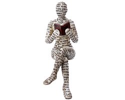 Decoratieve Beeldjes van Lezende Vrouwen - Abstracte Sculpturen en Ornamenten voor Woonkamer