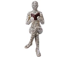 Decoratieve Beeldjes van Lezende Vrouwen - Abstracte Sculpturen en Ornamenten voor Woonkamer