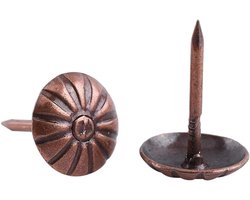 Decoratieve Bekledingsnagels 100 Stuks - Bronzen Stoffeernagels voor Meubels en Kussens