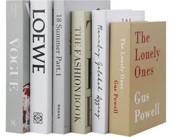 Decoratieve boeken moderne stijl voor wooncultuur en opbergen