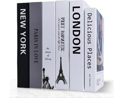 Decoratieve Boeken Set - Moderne Hardcover - 6 Stuks - Geschikt voor Wooncultuur