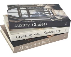 Decoratieve Boeken Set van 3 - Luxe Hardcover Boeken voor Salontafel Decoratie en Boekenkast
