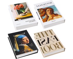 Decoratieve Boeken Set voor Thuisdecoratie - Neutrale Neppublicaties voor Boekenkast en Salontafel - Kleurrijke Accessoires voor Interieurstyling