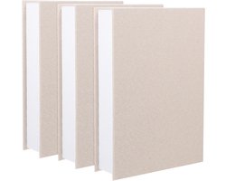 Decoratieve Boekenbox - Opbergdozen - Boekenkast Decoratie - Set van 3 - 22x15.5x4.5 cm - Beige