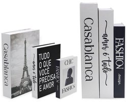 Decoratieve boekenset - Stapelbaar - Boekendoos - Nepboeken - Woondecoratie - 3-delige set - Stijl B