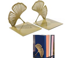 Decoratieve boekensteunen - Antislip - Anti-Slip Boeken Steun voor Boeken & CD’s - Verdelers voor Planken, Kantoor, Bibliotheek, Huis en School - Boekenstandaardrek - Boekensteun - Metaal - 12,4 cm - 2 stuks