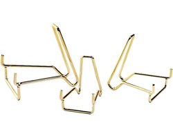 Decoratieve bordenhouder - Display stand - Kunst presenteren - Robuust legering materiaal - 3 maten - Goud
