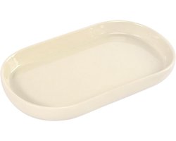 Decoratieve Crème Witte Keramische Badkamer Tray voor Toilet, Wastafel en Keuken Sink