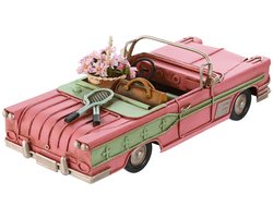 Decoratieve figuren Home ESPRIT Auto Geel Roze Vintage 26 x 11 x 9 cm (3 Stuks)