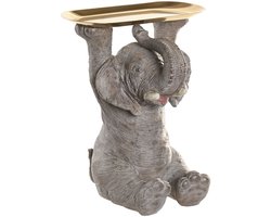 Decoratieve figuren Home ESPRIT Grijs Gouden Olifant 30,5 X 23 X 34,5 CM