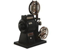 Decoratieve figuren Home ESPRIT Zwart Zilverkleurig Vintage Klassieke films 23,5 x 11 x 24,5 cm
