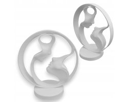 Decoratieve Figuur Liefdespaar - Moderne Witte Woondecoratie