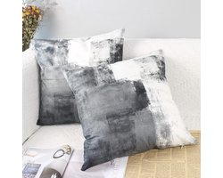 Decoratieve Fluwelen Kussenslopen 50x50 cm Set van 2 | Esthetisch en Duurzaam voor een Stijlvolle Binnen- en Buitensfeer