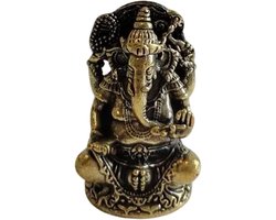 Decoratieve Ganesha Boeddha Beeld van Messing voor Woonkamer, Thuisdecoratie en Cadeaus, Handgemaakt Ambachtelijk Kunstwerk