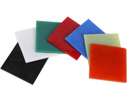 Decoratieve Glasplaten Set - Handgemaakte Platen - Mozaïek en Sieraden - Levendige Kleuren - 7 Stuks - Multi-Color