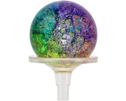 Decoratieve glazen bol met ijsscheef voor bureau, waterval en aquaria - Uniek filigraan sculptuur voor woondecoratie en interieurstyling