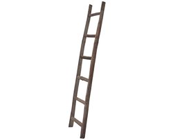 Decoratieve handdoekenladder van hout - multifunctionele houten ladder voor badkamer, woonkamer en slaapkamer