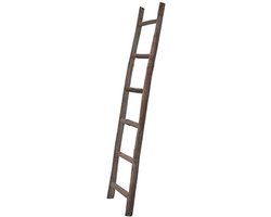 Decoratieve handdoekenladder van hout - multifunctionele houten ladder voor badkamer, woonkamer en slaapkamer
