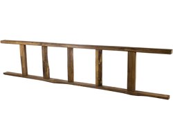 Decoratieve Houten Ladder - Landelijke Stijl Handdoekhouder & Woondecoratie (165 x 35 cm)
