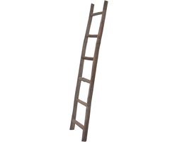 Decoratieve houten ladder voor badkamer en slaapkamer - ruimtebesparend en stijlvol
