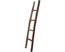 Decoratieve Houten Ladder voor Handdoeken en Decoratie - Rustieke Stijl