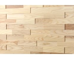 Decoratieve Houten Wandbekleding 3D Panelen voor Binnenmuren 1m2 Natuurlijk Esdoorn