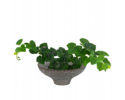 Decoratieve Kom - Gerecycled Materiaal - Ø 17cm - Grijs Marmerlook