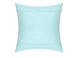 Decoratieve kussenhoes 40x40 cm met strass steentjes, mintgroen